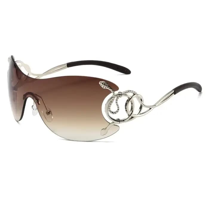 Y2k – lunettes de soleil sans bords pour femmes