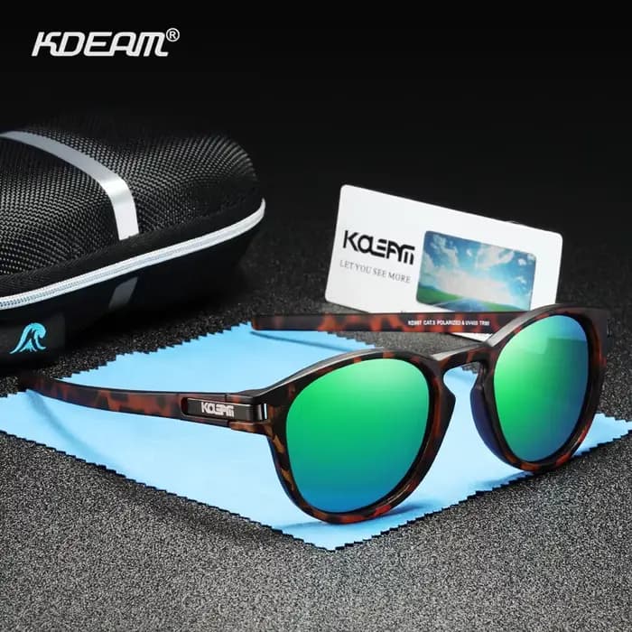 KDEAM skateboard élégant lunettes de soleil polarisées hommes Flexible TR90 cadre trou de serrure po