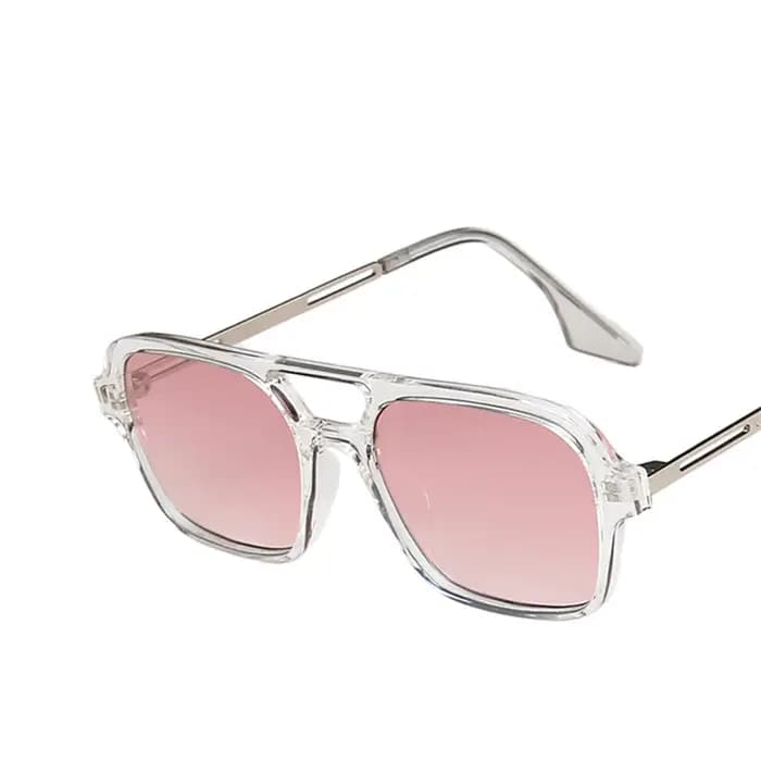 Lunettes de soleil rétro à double pont pour femmes