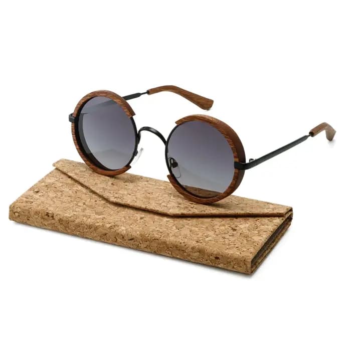 Lunettes de soleil polarisées en bois faites à la main pour hommes et femmes