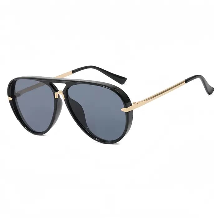 Lunettes de soleil à double faisceau de style aviateur à la mode pour hommes et femmes en Europe et en Amérique