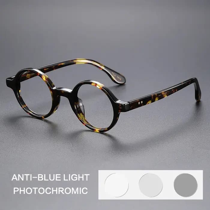 Gatenac Vintage lunettes de lecture hommes rond photochromique Anti lumière bleue