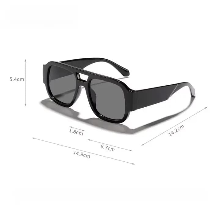 Lunettes de soleil aviateur rétro Y2K