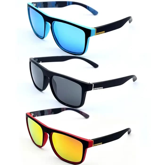 3/1 PIÈCES Fantaisie Cool Classique Polarisé Carré Lunettes De Mode Pour Hommes Et Femmes Sports De Plein Air Fête Vacances Voyage Conduite Poisson
