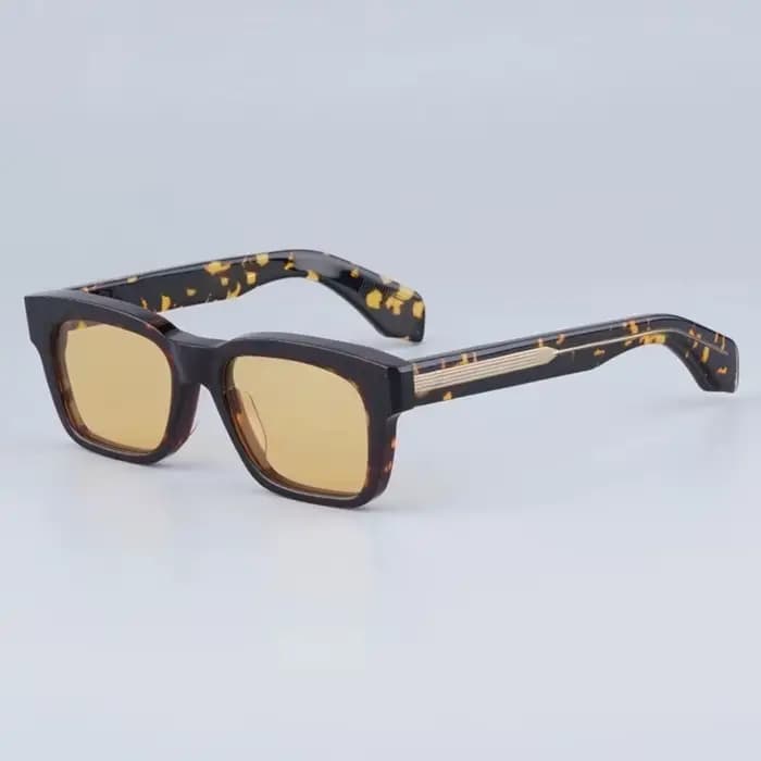 JMM Molino lunettes de soleil carrées avec rivet fait à la main classique Vintage acétate marque de créateur