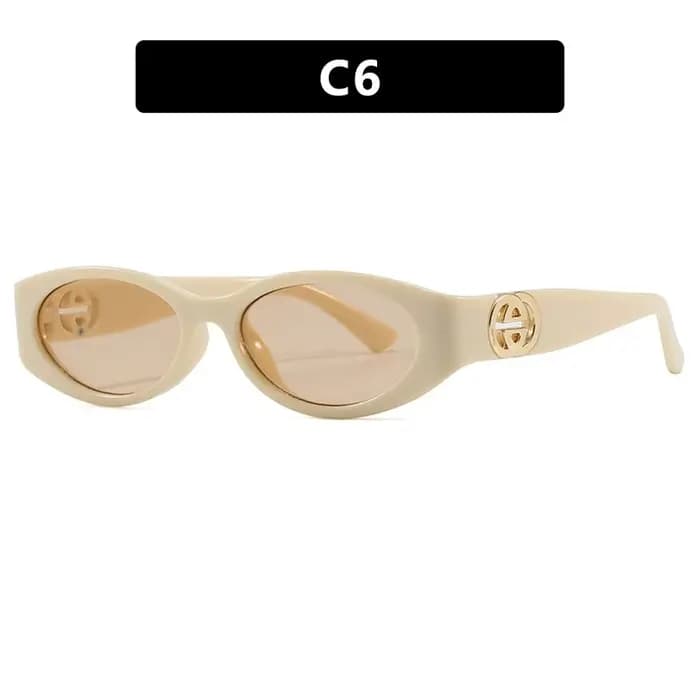 Petites lunettes de soleil ovales élégantes pour femmes