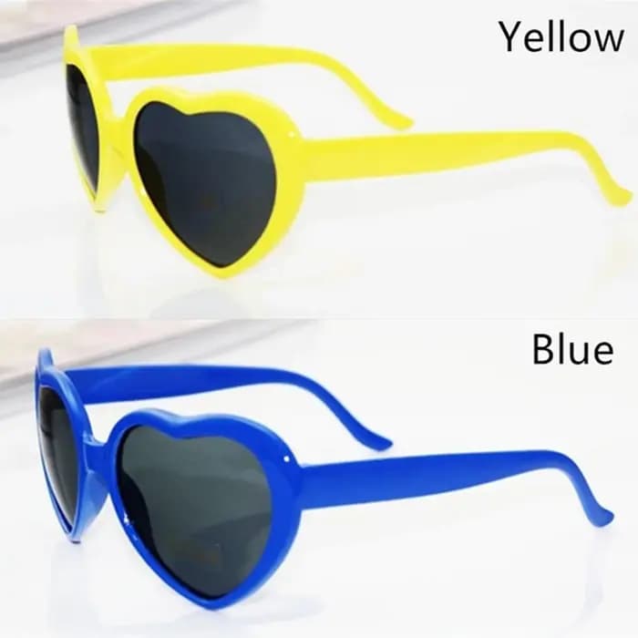 Lunettes de Diffraction en forme de cœur, cadeaux durables, lumières deviennent l'image d'amour, lunettes à effet spécial, nouvelle collection