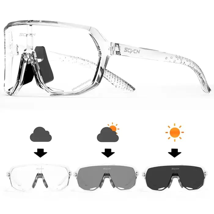 SCVCN hommes vélo lunettes photochromiques cyclisme