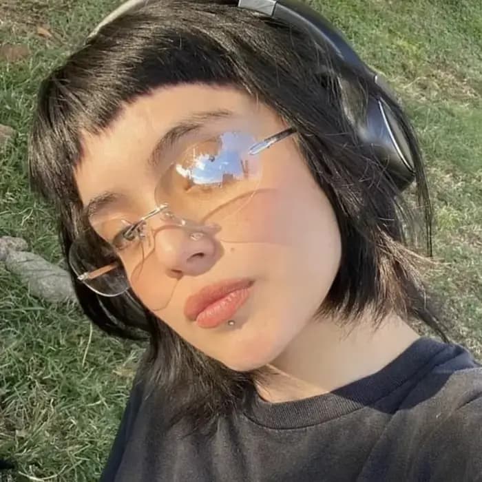Lunettes de soleil ovales sans monture pour femmes