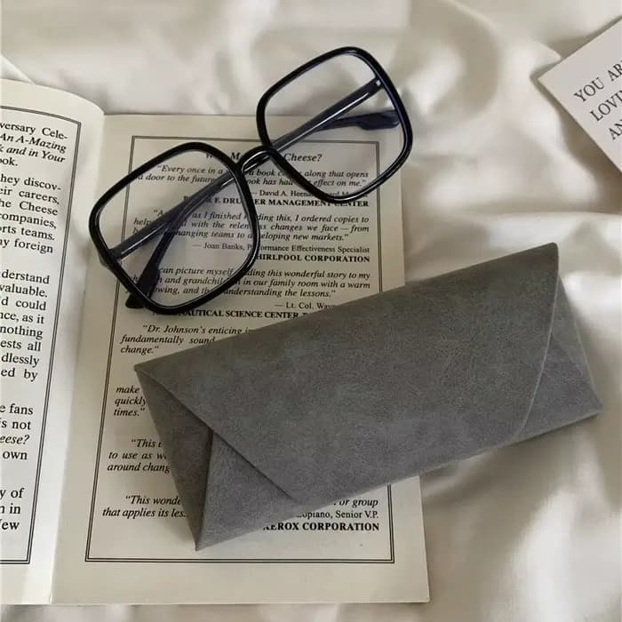 Juste en cuir PU pour lunettes de soleil pour hommes et femmes