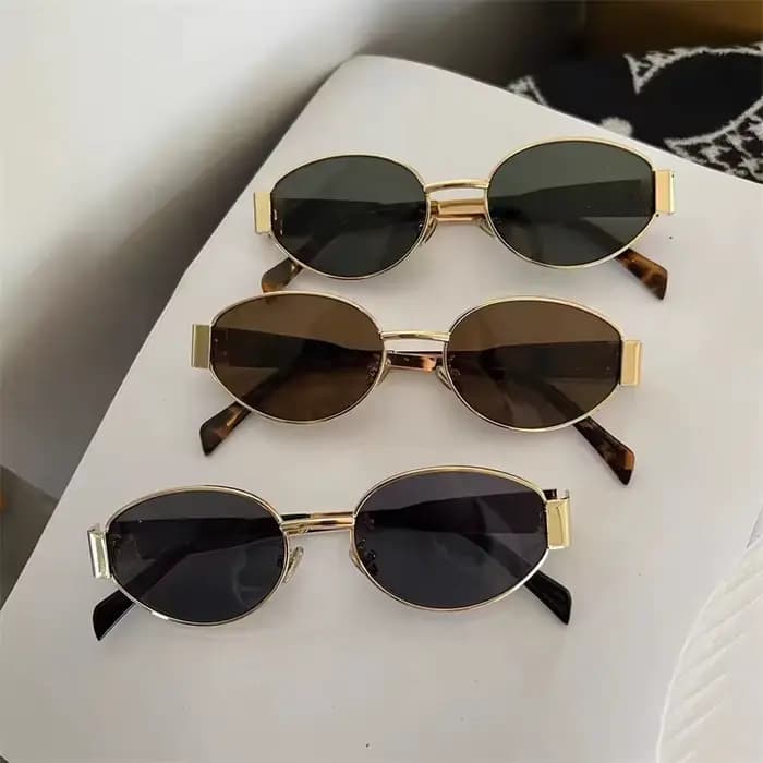 Lunettes de soleil ovales classiques et tendance pour femmes