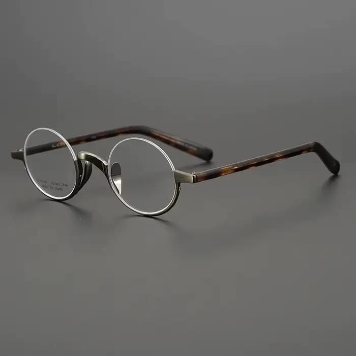 Marque japonaise Lennon titane lunettes rondes hommes lecture femmes à la main ultra-léger petit cadre rétro