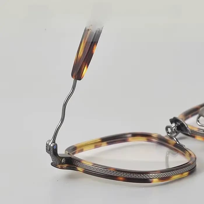 Lunettes en titane, montures ovales vintage en acétate faites à la main pour femmes et hommes