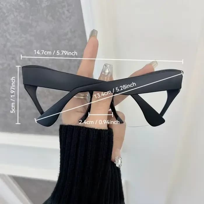 Montures de lunettes œil-de-chat tendance pour femmes et hommes – Monture optique transparente de marque de créateur – Oculos stylés