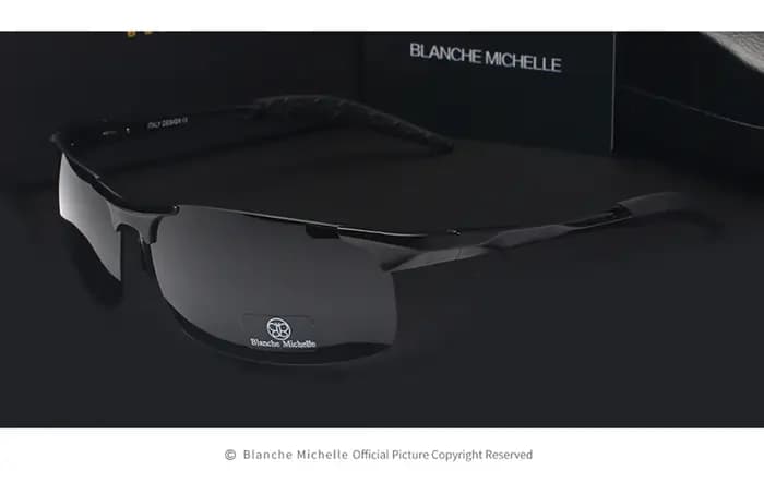 Lunettes de soleil de Sport en aluminium magnésium ultralégères de haute qualité polarisées pour hommes UV400 rectangula