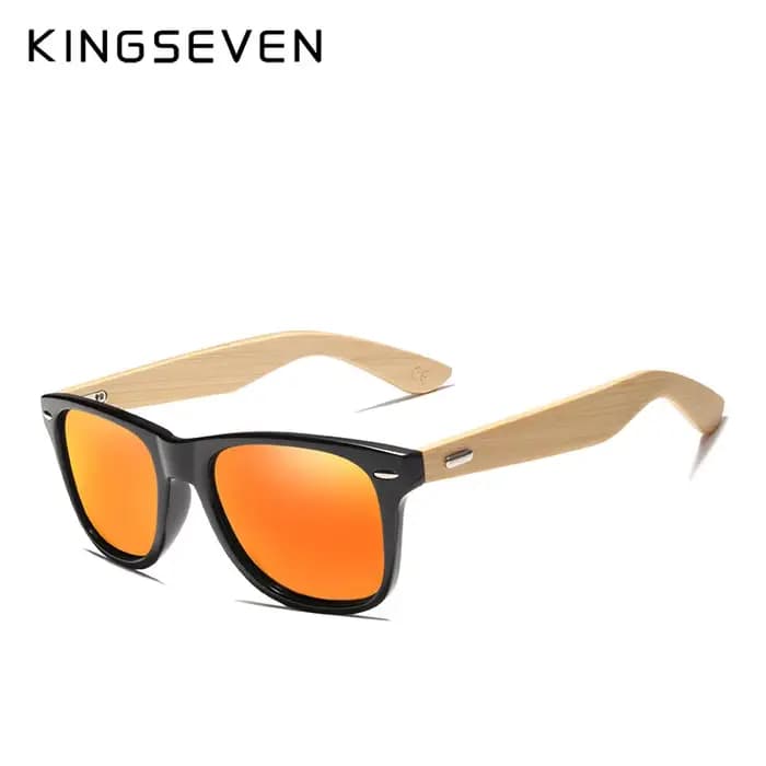 Lunettes de soleil en bambou hommes et femmes tout en KINGSEVEN DESIGN