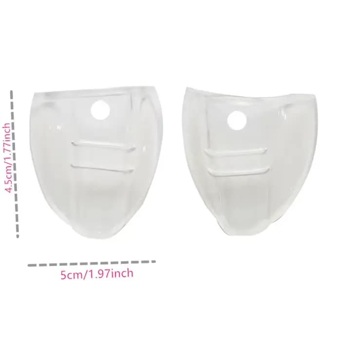 1 Paire de protections latérales souples et transparentes anti-buée pour lunettes de vue