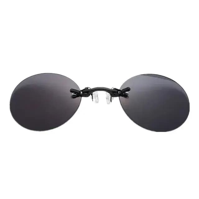 Lunettes de soleil rondes à Clip pour le nez