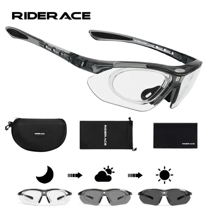 RIDERACE cyclisme lunettes de soleil photochromiques