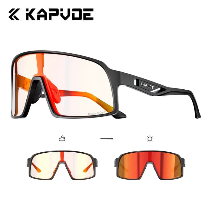 Lunettes de cyclisme photochromiques KAPVOE 2026 pour VTT
