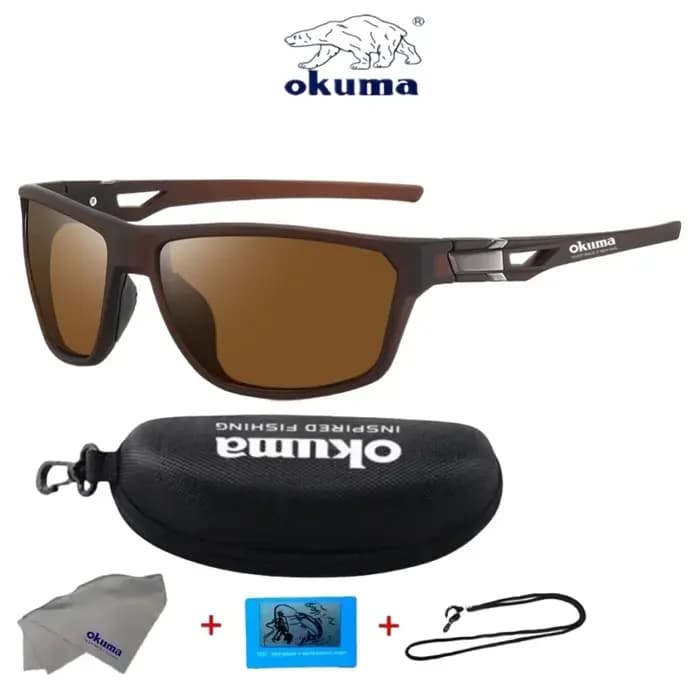OKUMA Nouvelles Lunettes de Soleil Sportives Polarisées Colorées pour l'Extérieur Anti-UV à Verres Photochromiques 3098