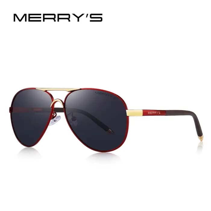 MERRYS – lunettes de soleil aviateur classiques pour hommes
