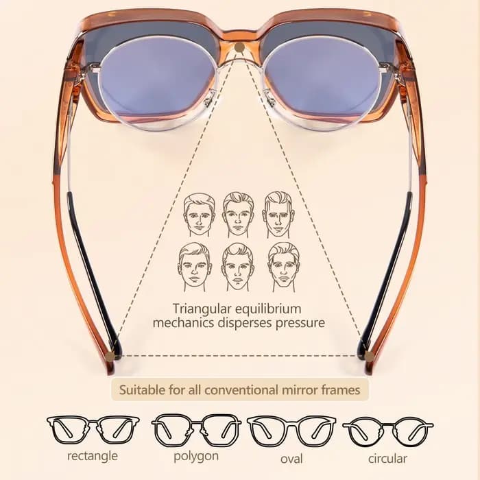 Kapvoe myope lunettes de soleil carrées polarisées hommes photochromiques cyclisme ajustement