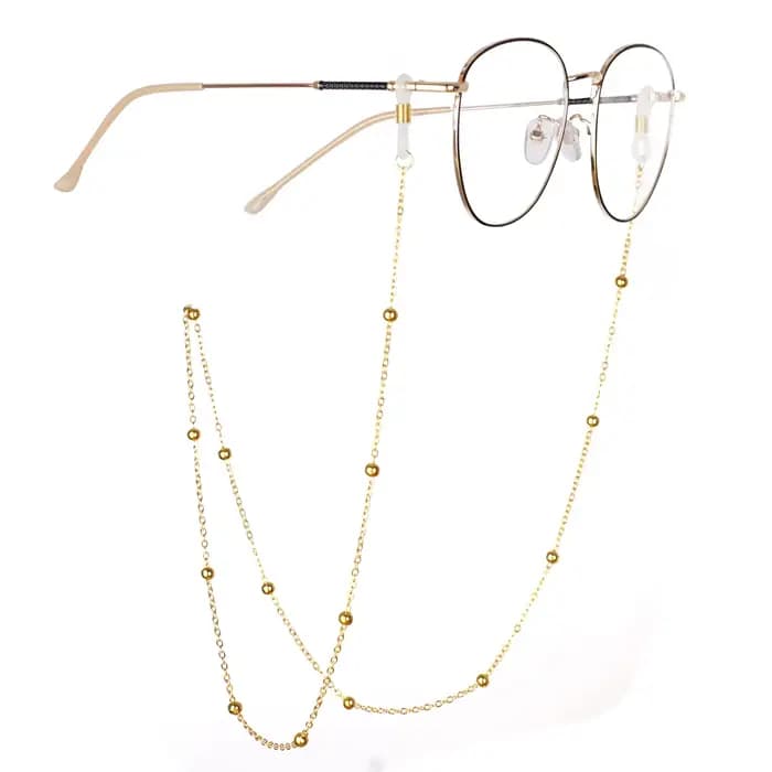 Mode métal hommes femmes chaînes de lunettes