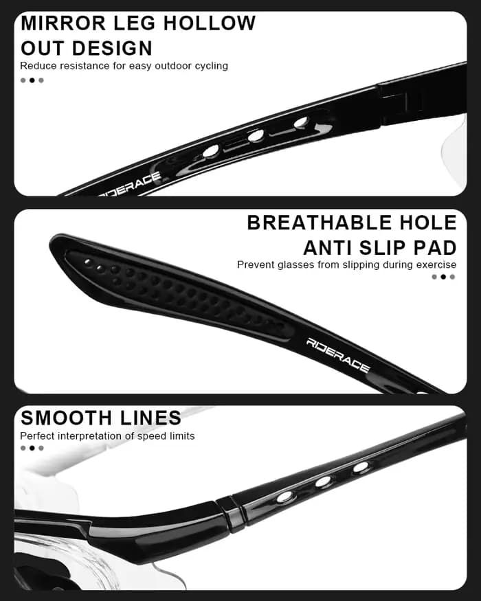 RIDERACE cyclisme lunettes de soleil photochromiques