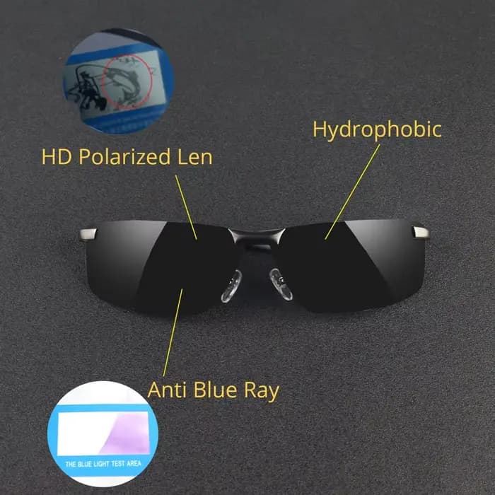 Vanlook – lunettes de soleil polarisées sans bords pour hommes et femmes