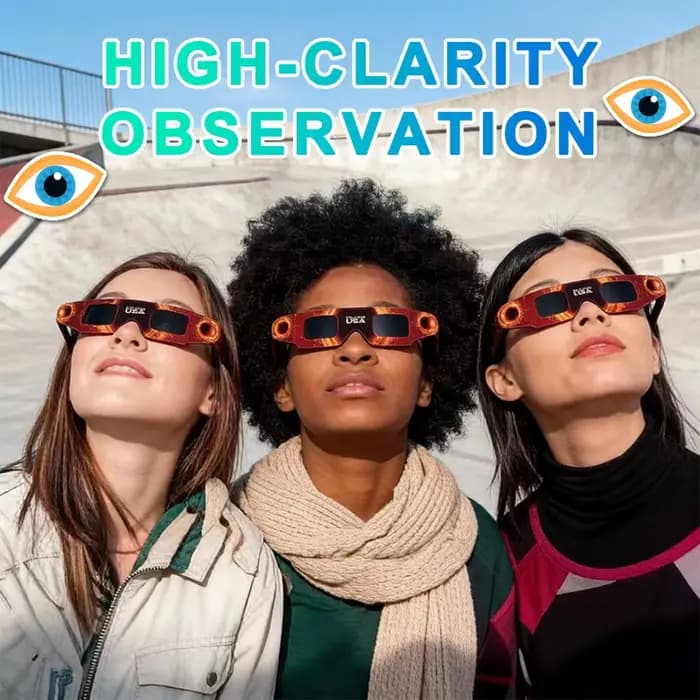 Lunettes d'éclipse solaire approuvées pour observation directe du soleil