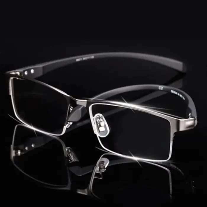 Monture de lunettes en alliage pour hommes, branches flexibles, jambes, matériau en alliage de galva