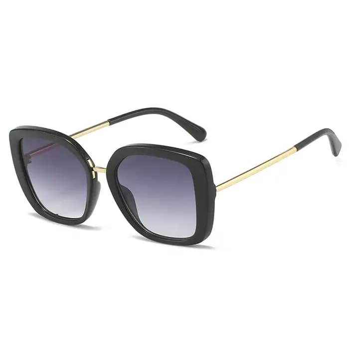 Lunettes de soleil de luxe à grande monture papillon pour femmes et hommes