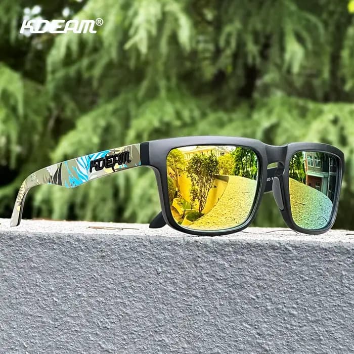KDEAM-Lunettes de soleil polarisées carrées classiques pour hommes et femmes, lunettes de soleil de