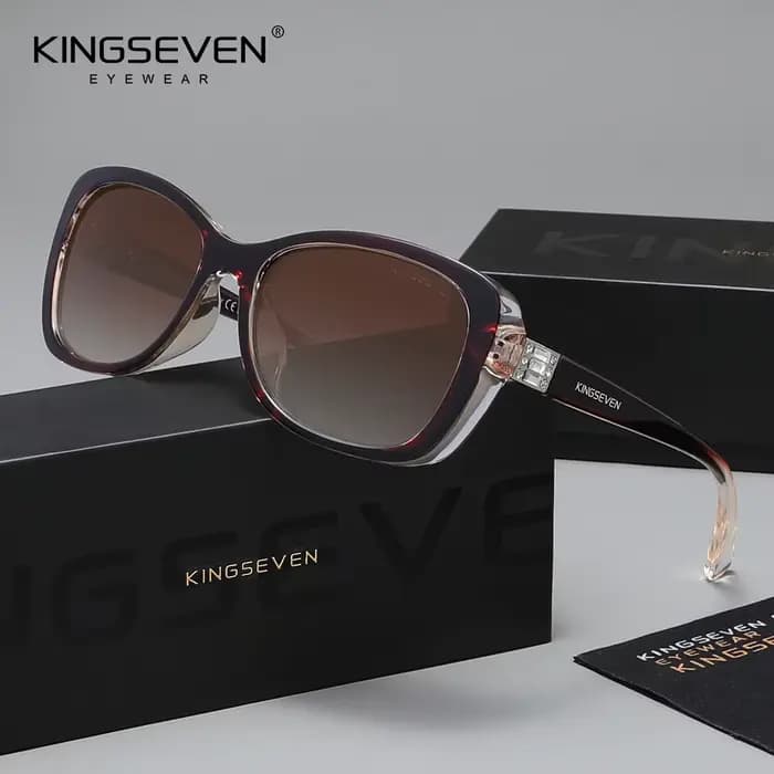 KINGSEVEN – lunettes de soleil polarisées UV400 pour femmes, monture ovale, classiques, décontractée