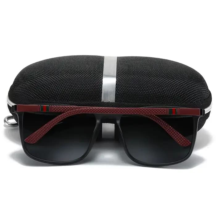 Lunettes de soleil de sport pour hommes, polarisées, confortables, carrées, légères, accessoire avec