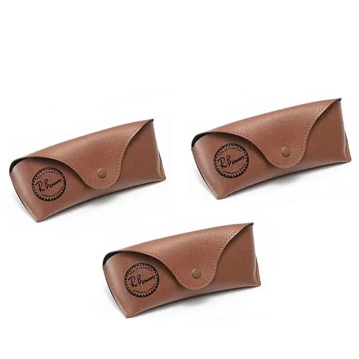 Étui à lunettes souple en cuir pour hommes et femmes