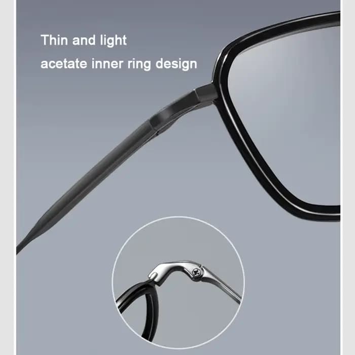 Réplique de marque de luxe japonaise en titane pur + anneau en acétate, monture de lunettes d'affair
