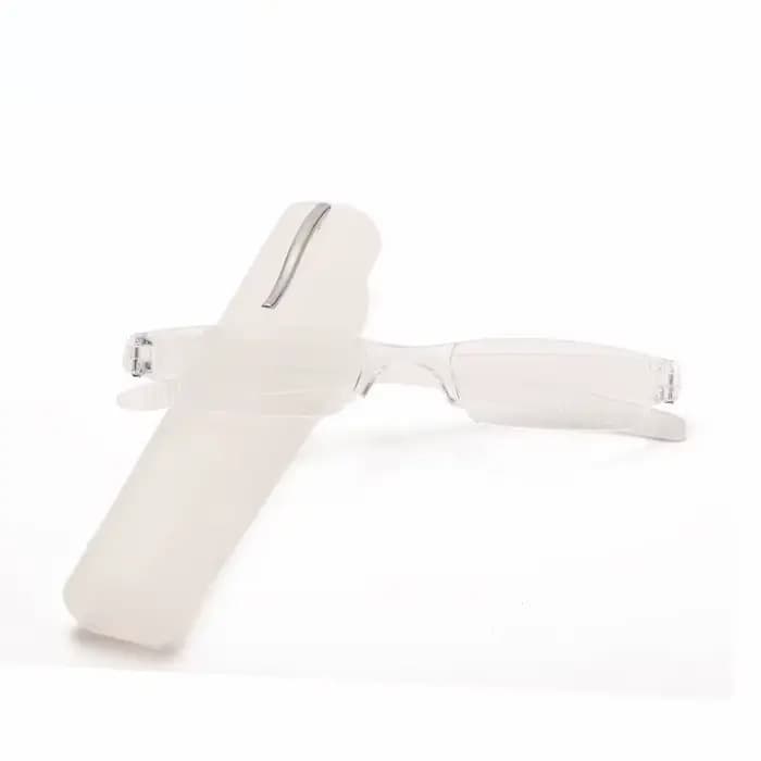 Porte-stylo lunettes de lecture transparentes lentille en résine ultralégère en plastique presbytie