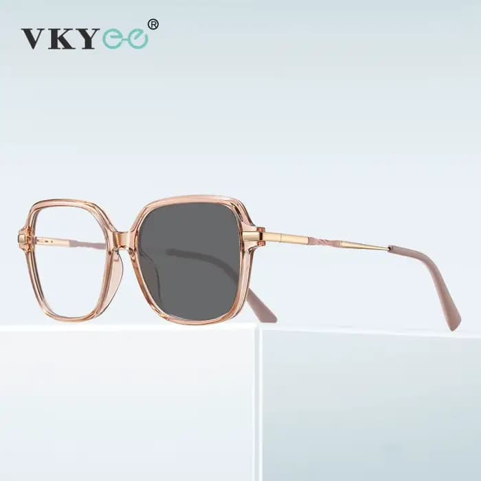 VKYEE classique rétro grandes lunettes à monture Anti-lumière bleue lunettes photochromiques personn