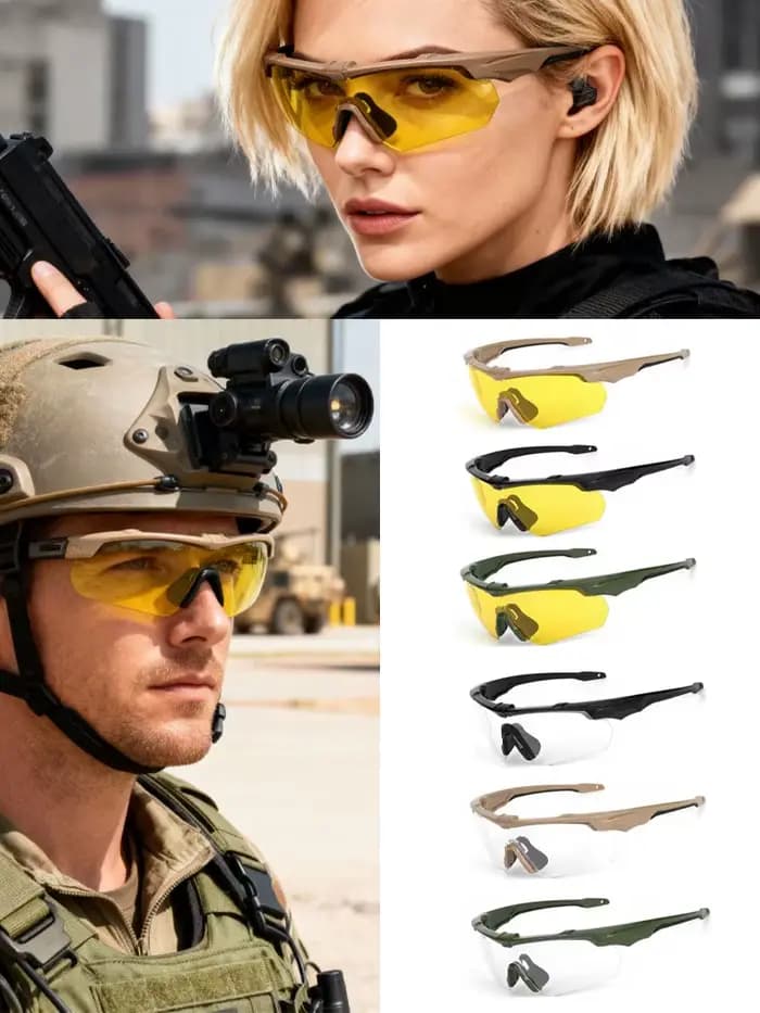 JSJM extérieur militaire 2.0MM lunettes tactiques coupe-vent anti-poussière CS tir UV400