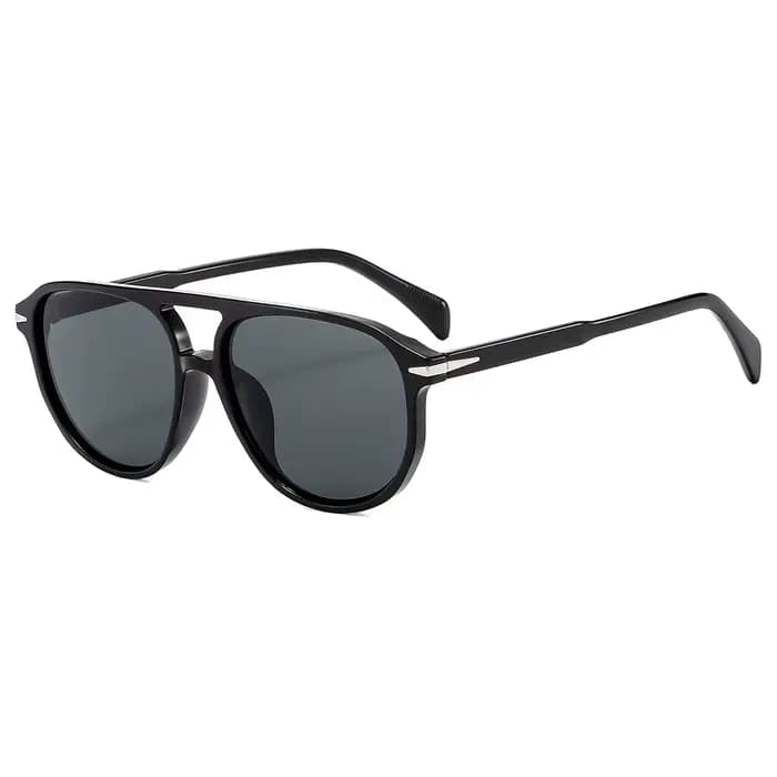 Lunettes de soleil de créateur à double pont avec verres orange pour hommes et femmes, lunettes de v