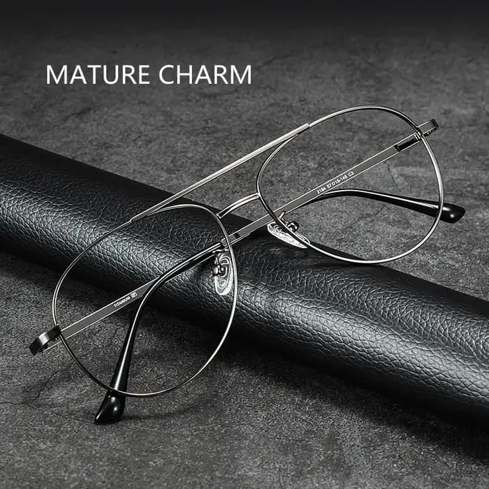 Monture de lunettes super légère en titane pur pour hommes, lunettes de pilote, lunettes décoratives
