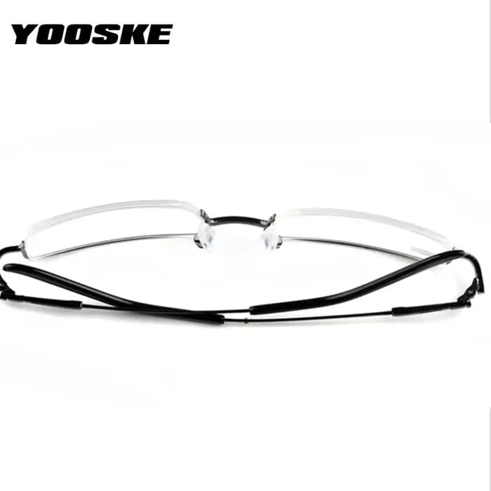 YOOSKE fini myopie lunettes femmes hommes demi-monture mode Sutdent