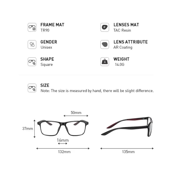 MERRYS DESIGN hommes Sport lunettes montures TR90 lunettes Sports de plein air lunettes carrées cadr
