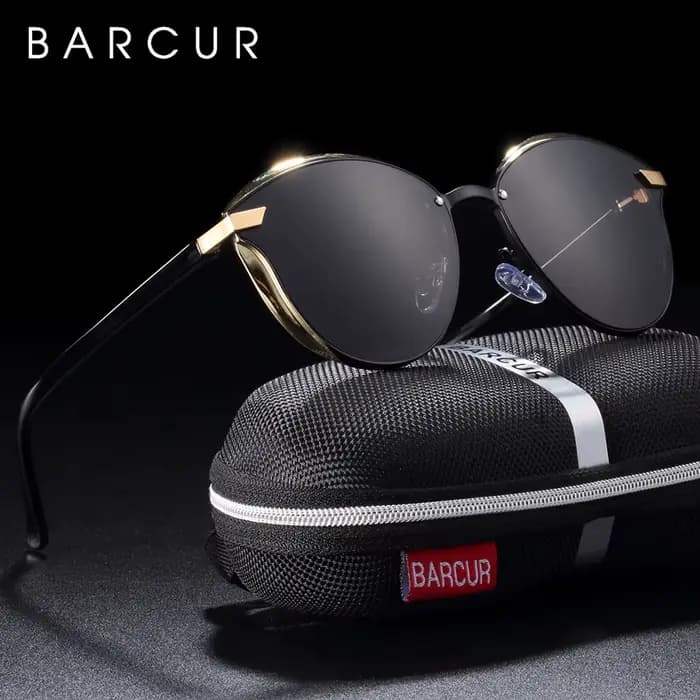 BARCUR lunettes De Soleil polarisées femmes luxe rond verre De Soleil pour femmes dames Femme ombre