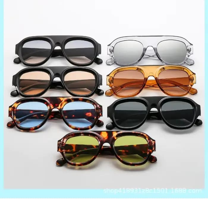 1 Paire de Lunettes de Soleil Aviateur Tendance Grand Format pour Hommes et Femmes – Idéales pour la Conduite et le