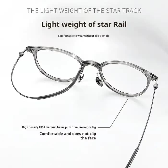TFTB nouveau rétro rond TR90 pur titane hommes et femmes lunettes Ultra-léger Flexible optique Prescription lunettes cadre 137mm