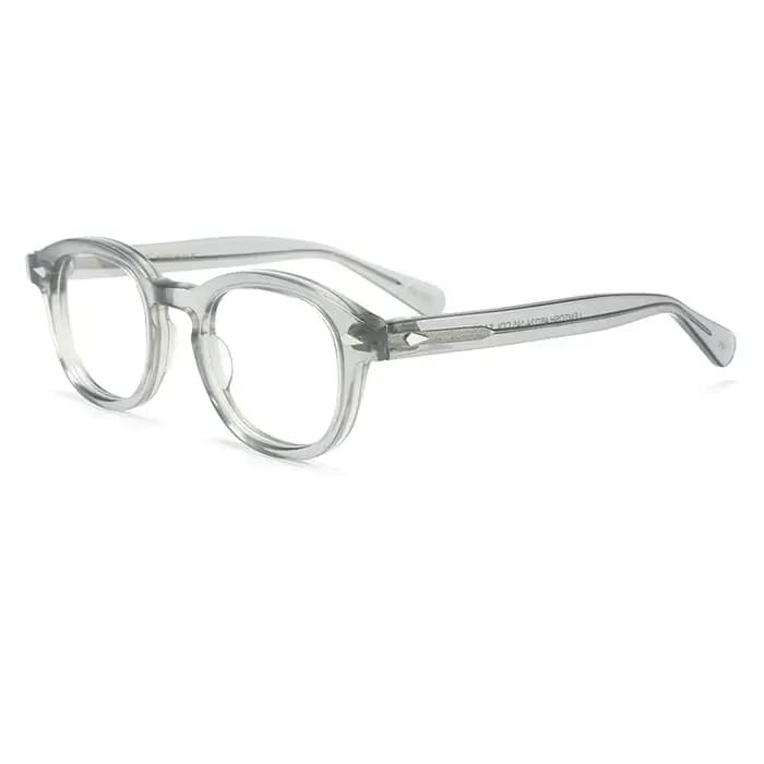 Lunettes de style Johnny Depp pour hommes, monture de lunettes, lentille transparente, marque de cré