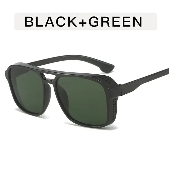 1 paire de lunettes de soleil classiques style steampunk pour hommes et femmes